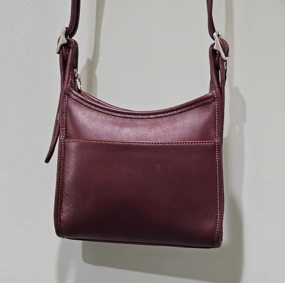 Sold!! Vintage Coach Legacy Small Zip Crossbody Shoulder Bag 9997 (Currant) - Picture 6 of 14
